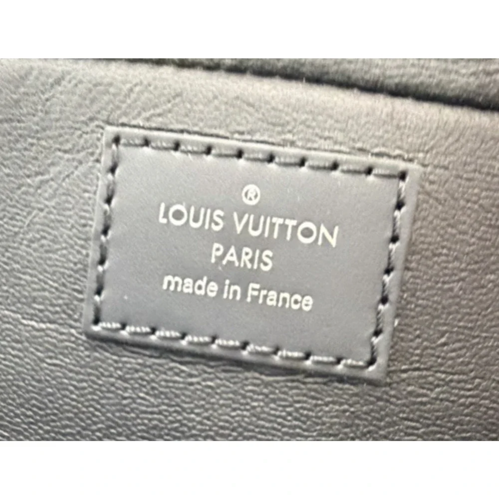 Louis Vuitton Monogram Eclipse Toilet GM Pouch Bag in Black Coated Canvas NFC S